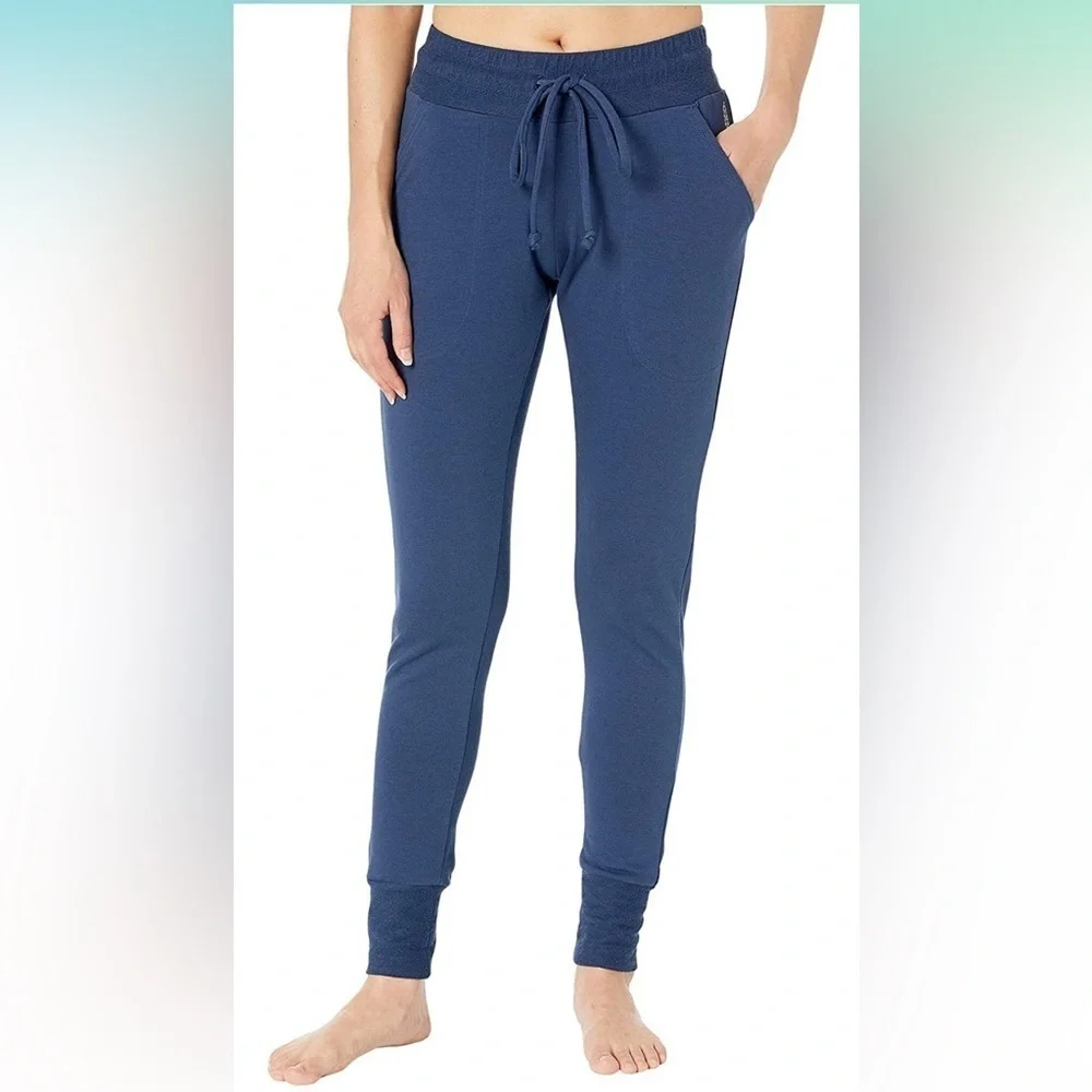 NWT Free People Movement Sunny Skinny Joggers Navy Blue Size Small FP